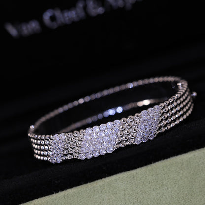 [⭐Maelin]  FIVE-ROW DIAMOND BRACELET