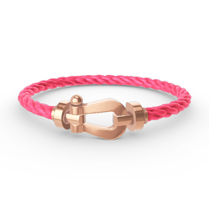 [⭐Maelin]FORCE LARGE HORSESHOE NO DIAMOND BRACELET ROSE GOLD
