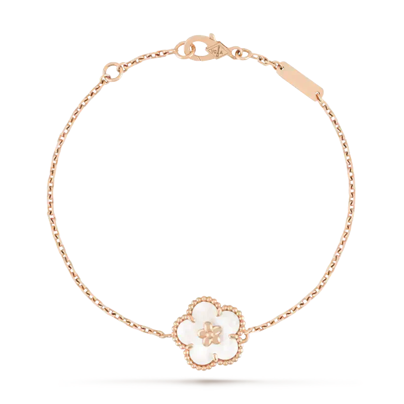 [⭐Maelin]LUCKY WHITE MOP PLUM BLOSSOM  BRACELET