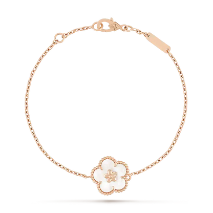 [⭐Maelin]LUCKY WHITE MOP PLUM BLOSSOM  BRACELET