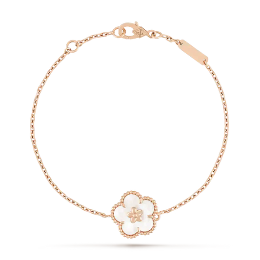 [⭐Maelin]LUCKY WHITE MOP PLUM BLOSSOM  BRACELET