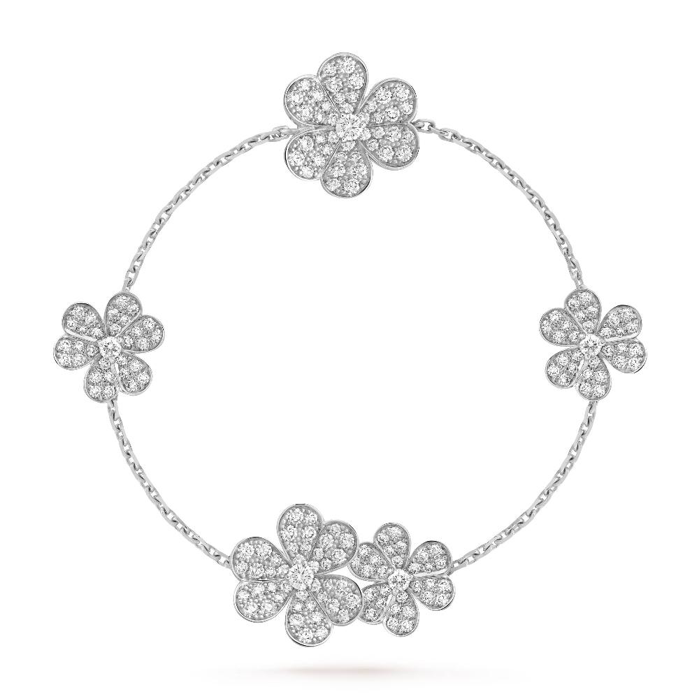 [⭐Maelin]FRIVOLE SILVER 5 FLOWERS BRACELET