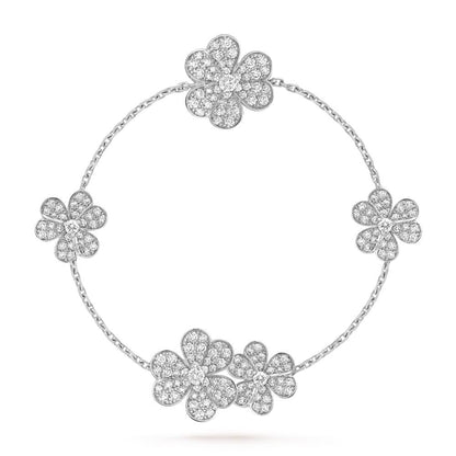 [⭐Maelin]FRIVOLE SILVER 5 FLOWERS BRACELET