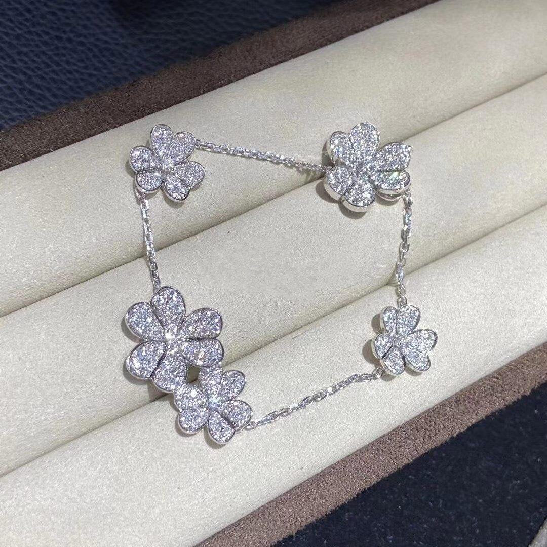 [⭐Maelin]FRIVOLE SILVER 5 FLOWERS BRACELET