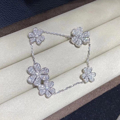 [⭐Maelin]FRIVOLE SILVER 5 FLOWERS BRACELET