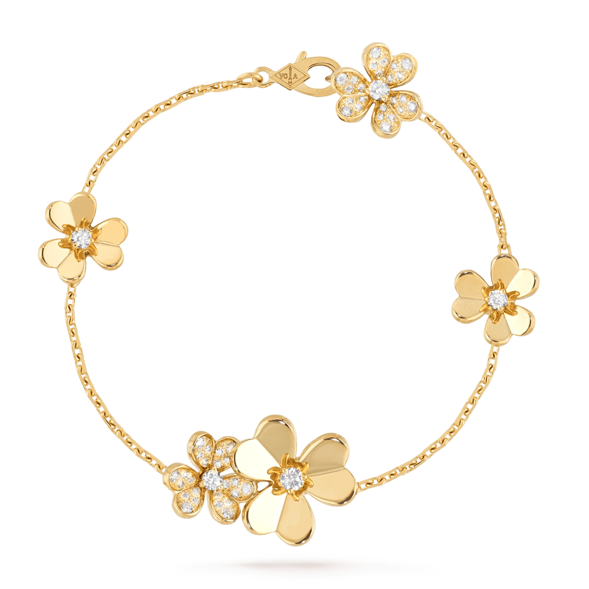 [⭐Maelin]FRIVOLE GOLD 5 FLOWERS BRACELET