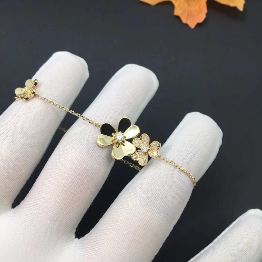 [⭐Maelin]FRIVOLE GOLD 5 FLOWERS BRACELET