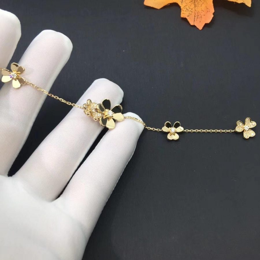 [⭐Maelin]FRIVOLE GOLD 5 FLOWERS BRACELET