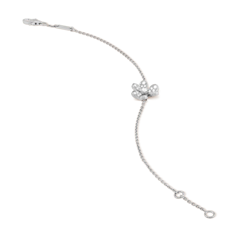 [⭐Maelin]FRIVOLE SILVER FLOWER DIAMOND BRACELET
