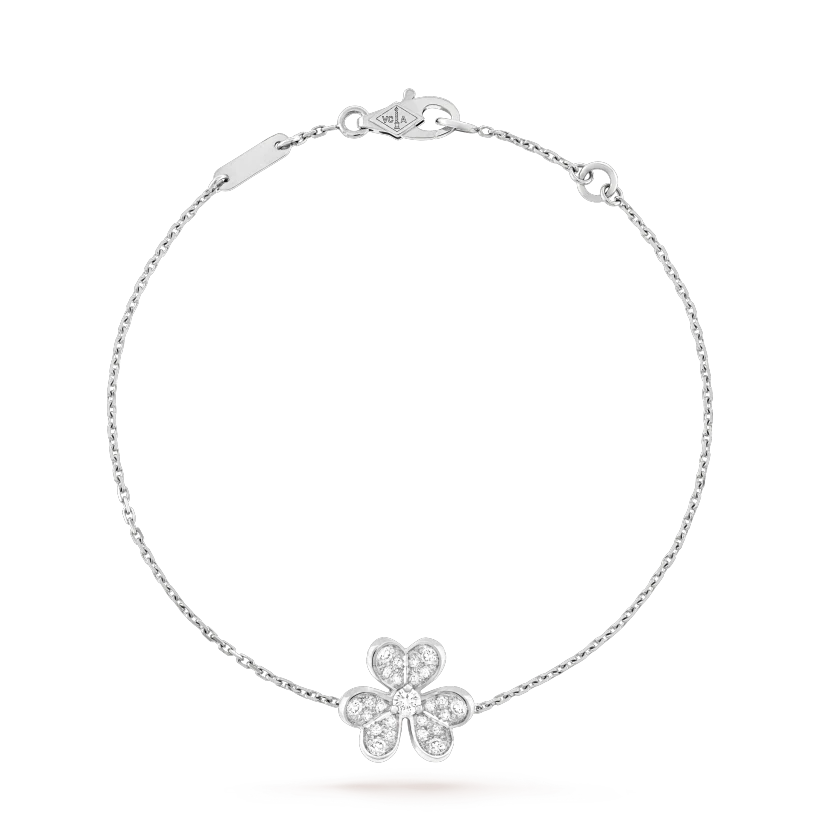 [⭐Maelin]FRIVOLE SILVER FLOWER DIAMOND BRACELET