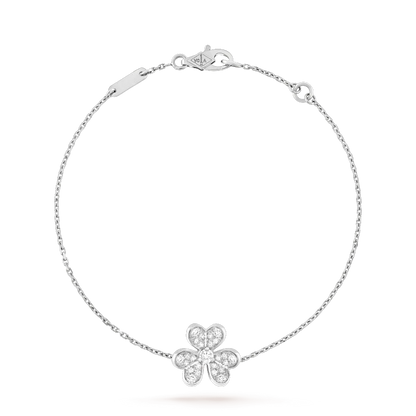 [⭐Maelin]FRIVOLE SILVER FLOWER DIAMOND BRACELET