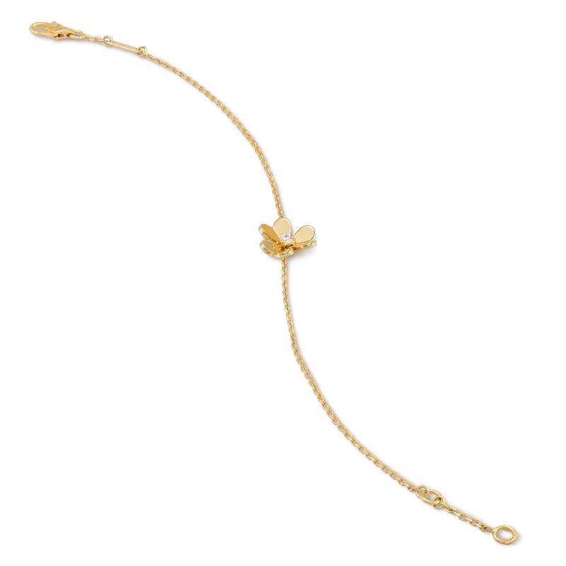 [⭐Maelin]FRIVOLE GOLD FLOWER PINK MALACHITE BRACELET