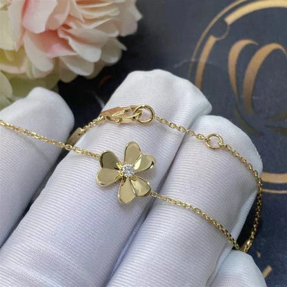[⭐Maelin]FRIVOLE GOLD FLOWER PINK MALACHITE BRACELET