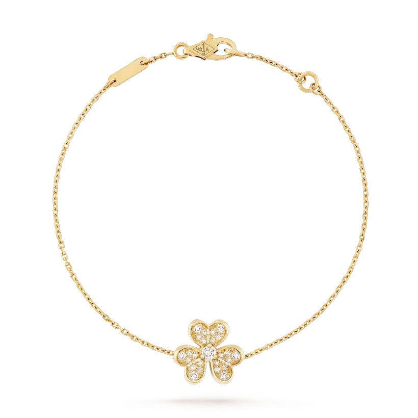 [⭐Maelin]FRIVOLE GOLD FLOWER DIAMOND BRACELET