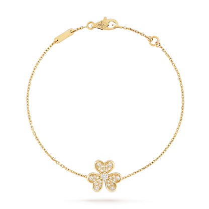 [⭐Maelin]FRIVOLE GOLD FLOWER DIAMOND BRACELET