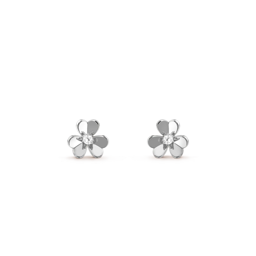 [⭐Maelin]FRIVOLE MINI SILVER FLOWER EARRINGS