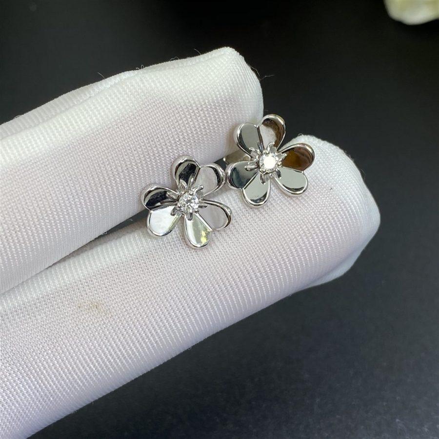 [⭐Maelin]FRIVOLE MINI SILVER FLOWER EARRINGS