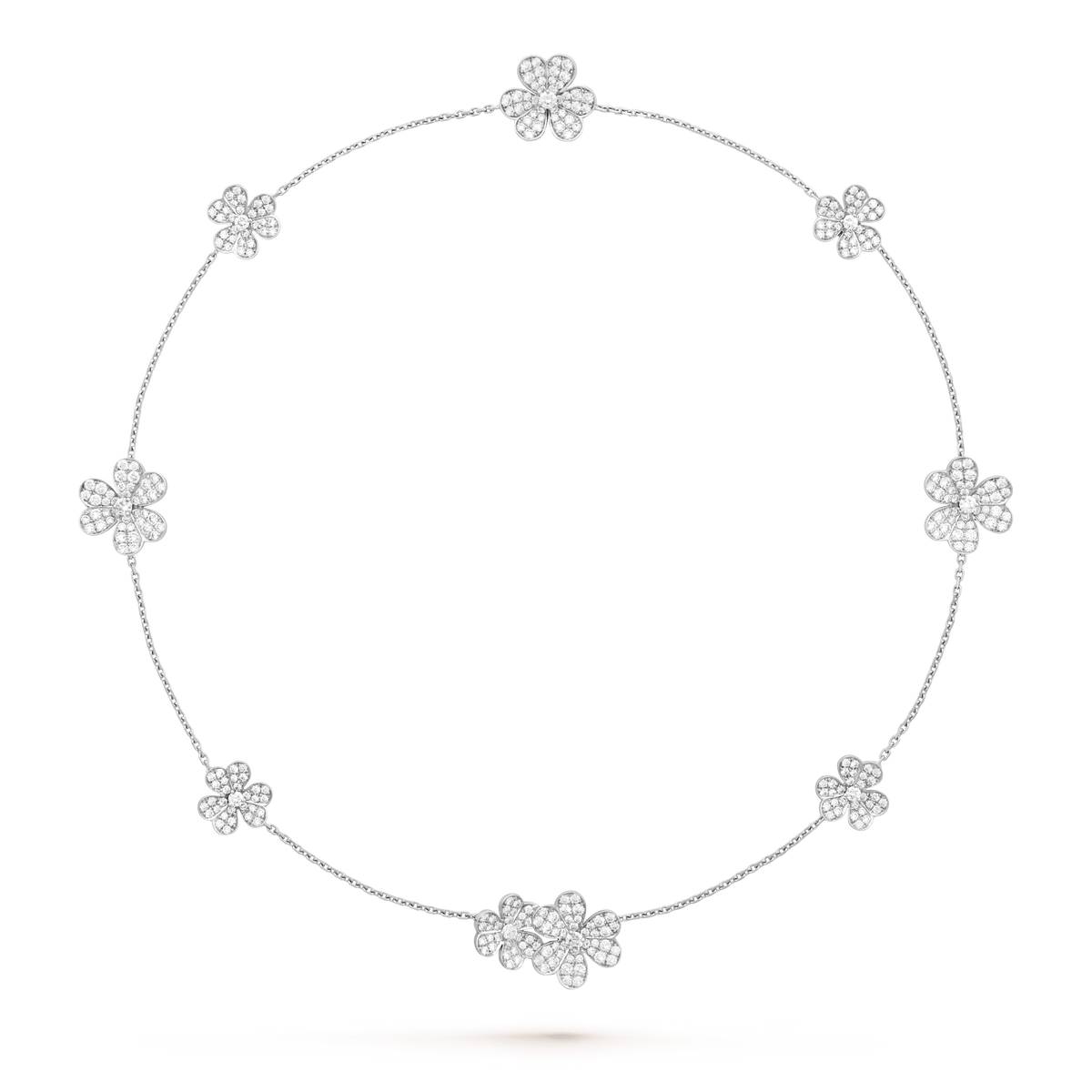 [⭐Maelin]FRIVOLE SILVER 9 FLOWERS NECKLACE