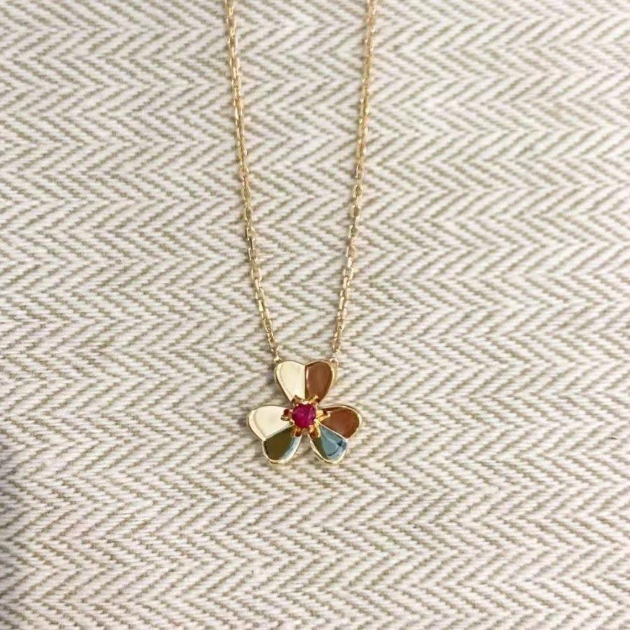 [⭐Maelin]FRIVOLE GOLD FLOWER NECKLACE