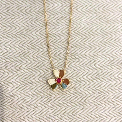 [⭐Maelin]FRIVOLE GOLD FLOWER NECKLACE