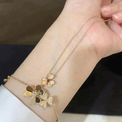 [⭐Maelin]FRIVOLE GOLD FLOWER NECKLACE