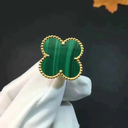 [⭐Maelin]CLOVER MALACHITE RING