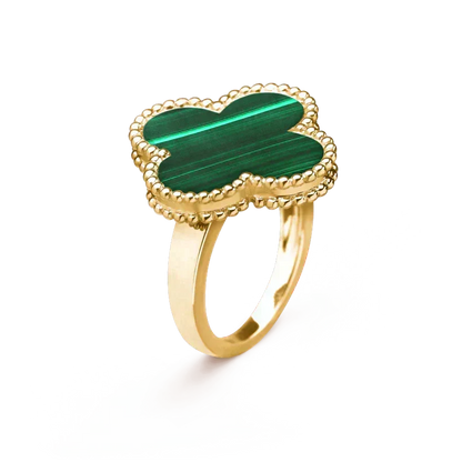 [⭐Maelin]CLOVER MALACHITE RING