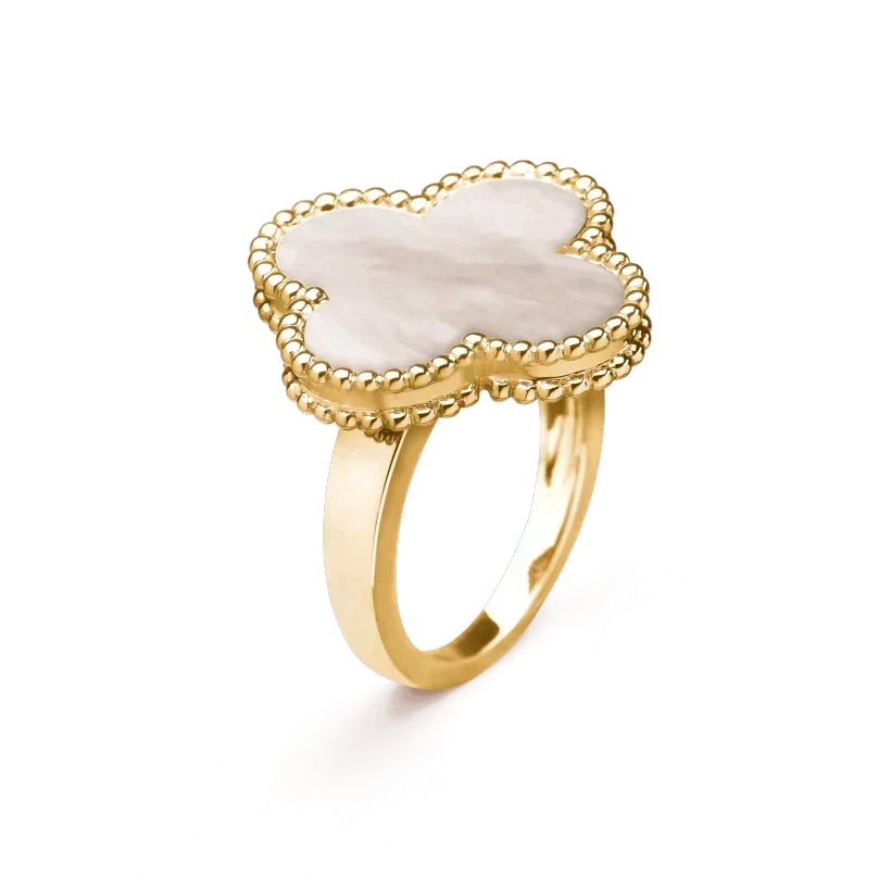 [⭐Maelin]CLOVER WHITE MOP RING