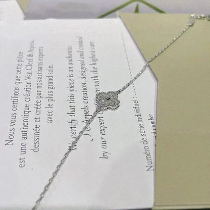 [⭐Maelin]CLOVER  SINGLE FLOWER BRACELET SILVER