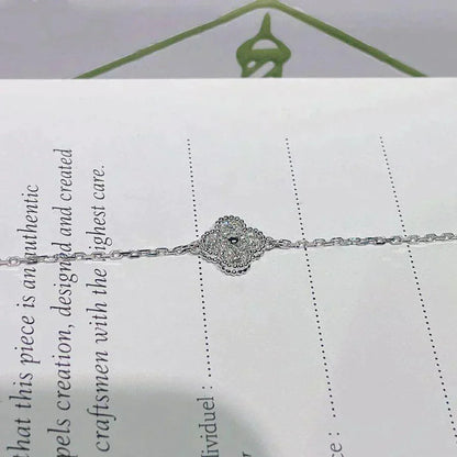 [⭐Maelin]CLOVER  SINGLE FLOWER BRACELET SILVER
