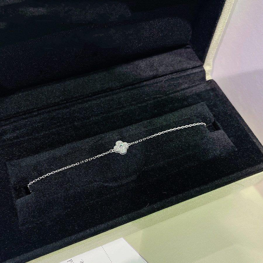 [⭐Maelin]CLOVER  SINGLE FLOWER BRACELET SILVER
