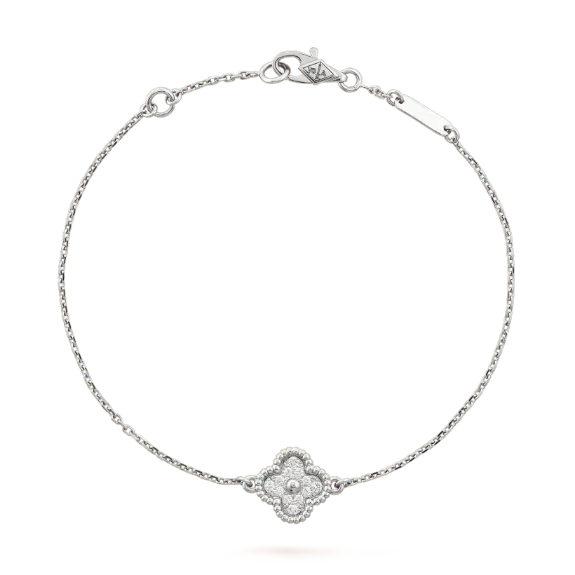 [⭐Maelin]CLOVER  SINGLE FLOWER BRACELET SILVER