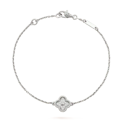 [⭐Maelin]CLOVER  SINGLE FLOWER BRACELET SILVER