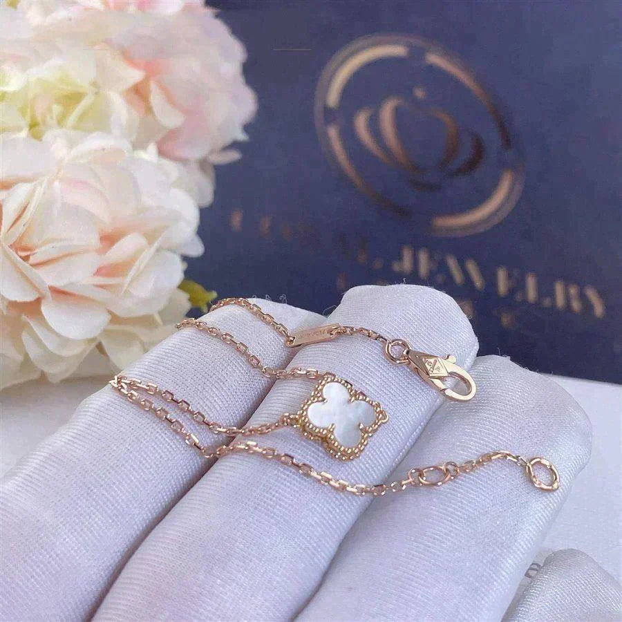 [⭐Maelin]CLOVER WHITE MOP SINGLE FLOWER BRACELET