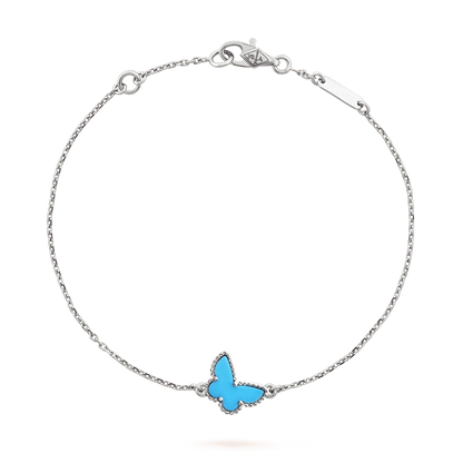 [⭐Maelin]BUTTERFLY TURQUOISE BUTTERFLY BRACELET SILVER