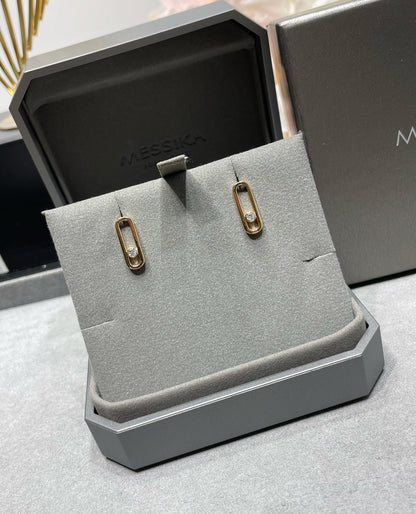 [⭐Maelin]MOVE UNO SMALL 1 DIAMOND EARRINGS