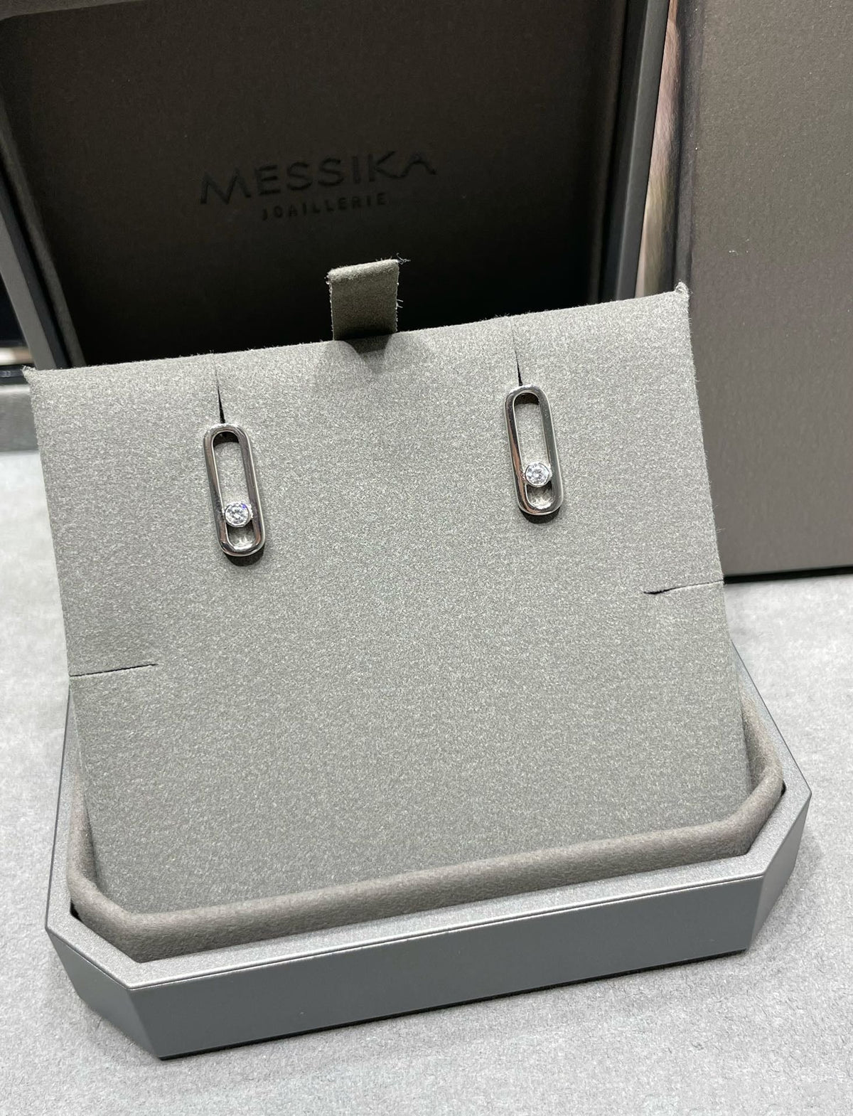[⭐Maelin]MOVE UNO SMALL 1 DIAMOND EARRINGS
