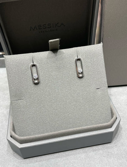 [⭐Maelin]MOVE UNO SMALL 1 DIAMOND EARRINGS