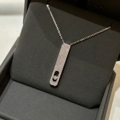 [⭐Maelin]MY FIRST DIAMOND PAVED NECKLACE