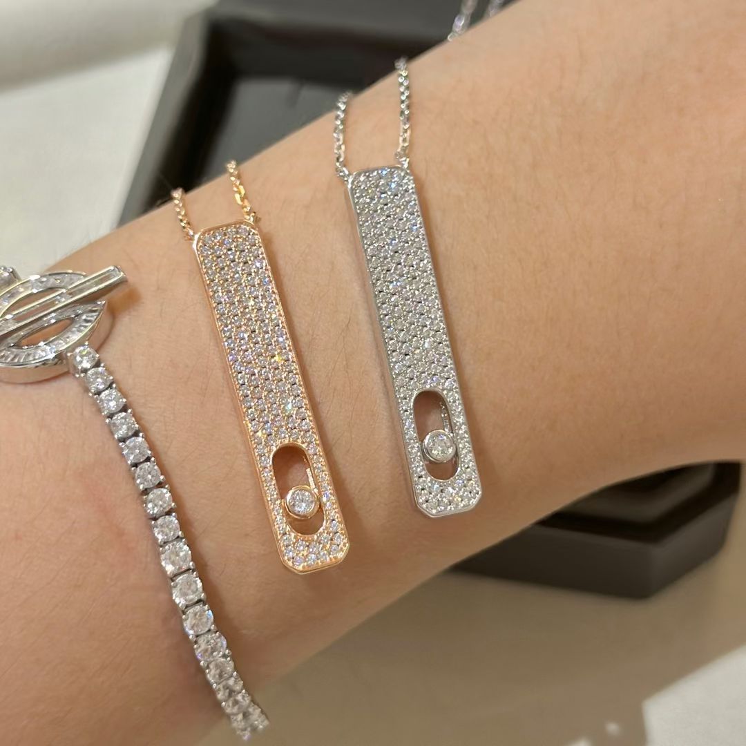 [⭐Maelin]MY FIRST DIAMOND PAVED NECKLACE