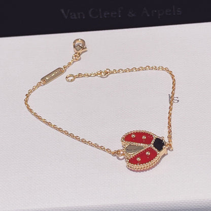 [⭐Maelin]LUCKY SPRING 1 MOTIF PINK GOLD BRACELET