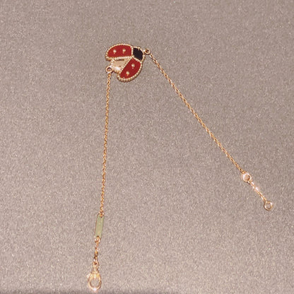 [⭐Maelin]LUCKY SPRING 1 MOTIF PINK GOLD BRACELET