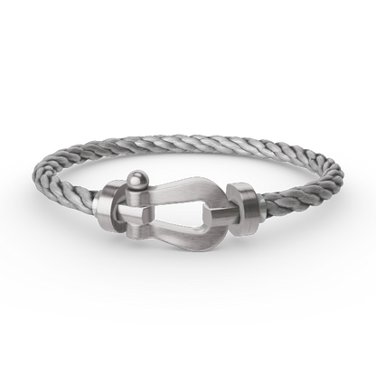 [⭐Maelin]FORCE LARGE HORSESHOE NO DIAMOND BRACELET SILVER