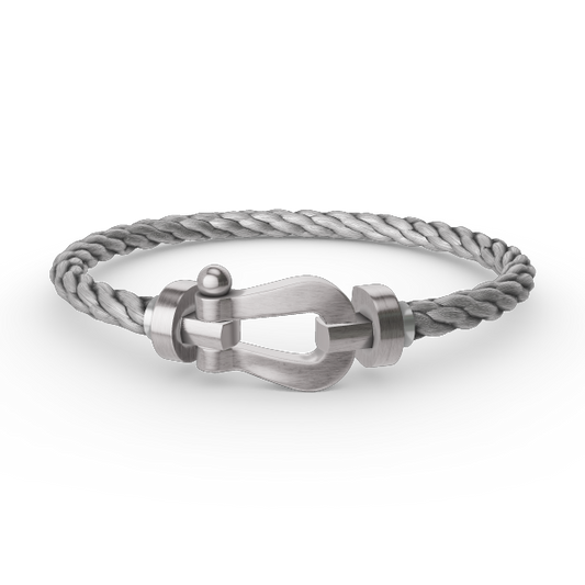 [⭐Maelin]FORCE LARGE HORSESHOE NO DIAMOND BRACELET SILVER