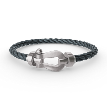 [⭐Maelin]FORCE LARGE HORSESHOE NO DIAMOND BRACELET SILVER
