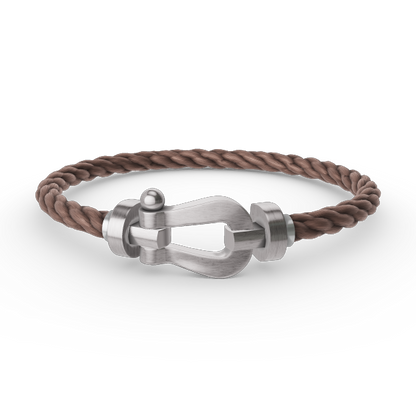 [⭐Maelin]FORCE LARGE HORSESHOE NO DIAMOND BRACELET SILVER
