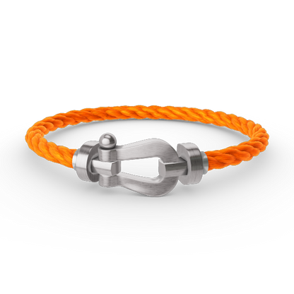 [⭐Maelin]FORCE LARGE HORSESHOE NO DIAMOND BRACELET SILVER