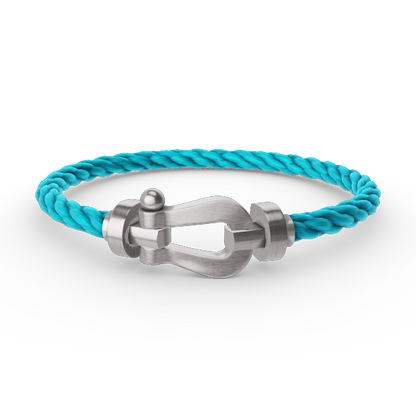 [⭐Maelin]FORCE LARGE HORSESHOE NO DIAMOND BRACELET SILVER