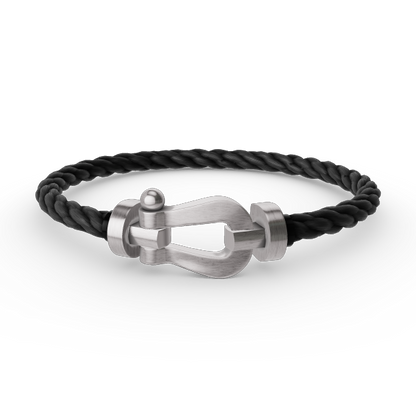 [⭐Maelin]FORCE LARGE HORSESHOE NO DIAMOND BRACELET SILVER
