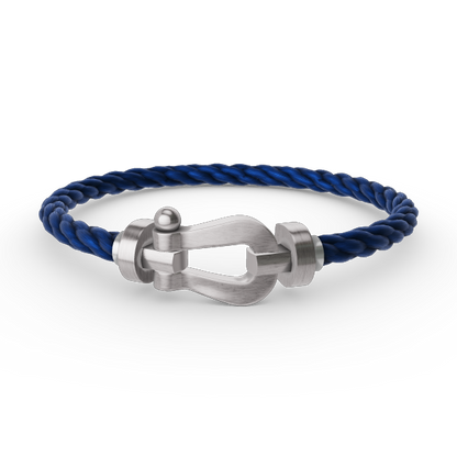 [⭐Maelin]FORCE LARGE HORSESHOE NO DIAMOND BRACELET SILVER